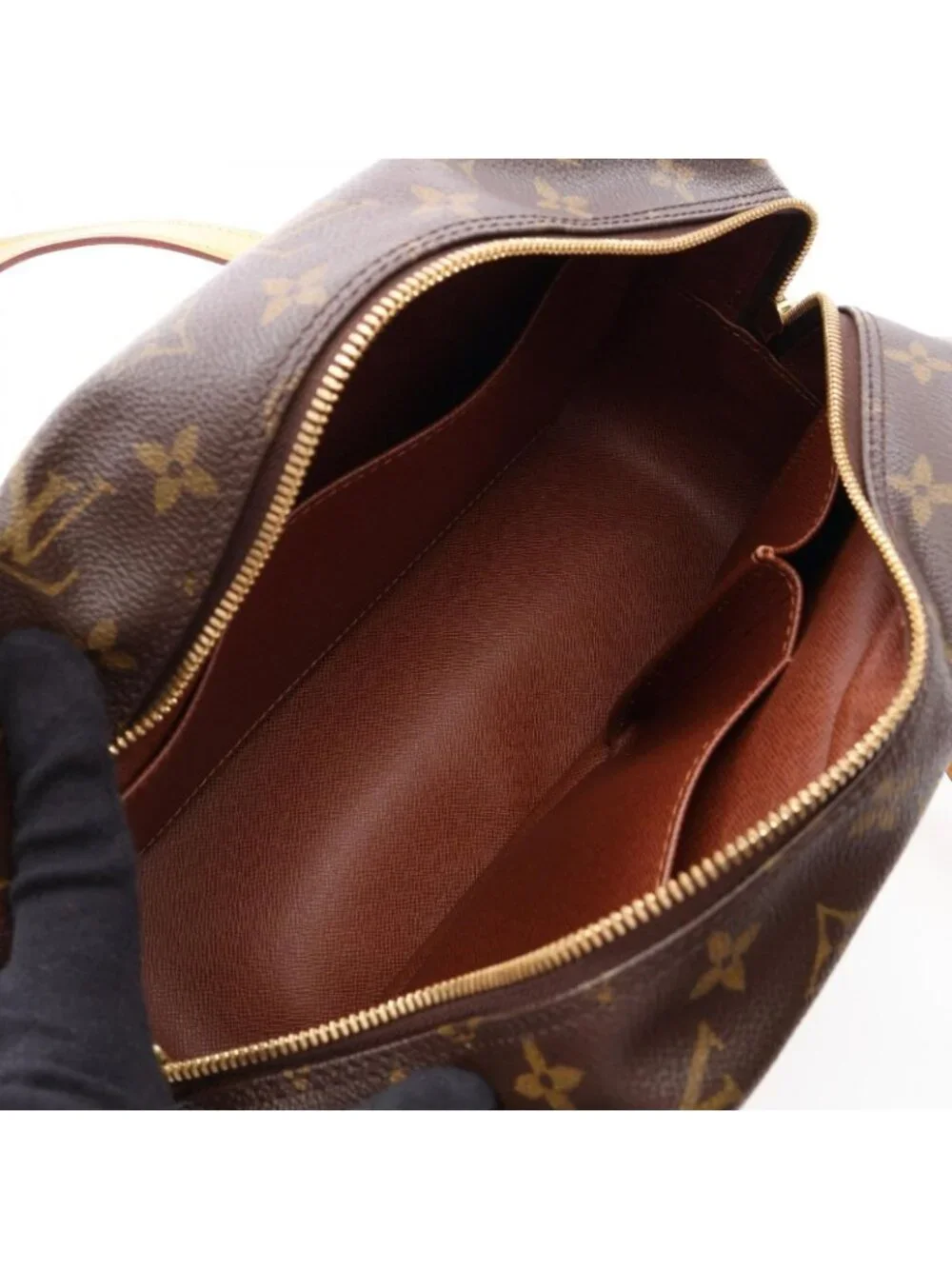 Louis Vuitton Shoulder Bag Cite MM Co Ting Canvas Leather